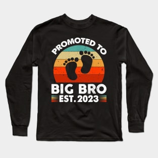 Promoted To Big Bro Long Sleeve T-Shirt